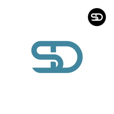 SD Mektubu Monogram Logo Tasarımı