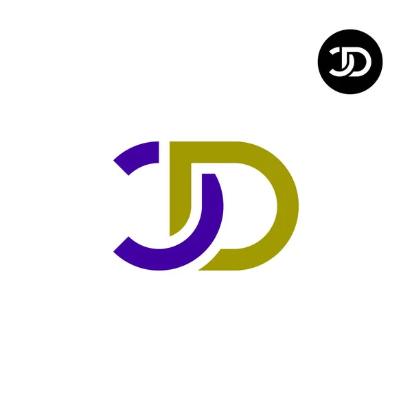 Brev Monogram Logotyp Design — Stock vektor
