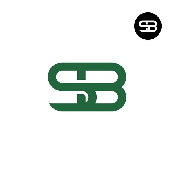 字母Sb正楷标志设计 — 图库矢量图片