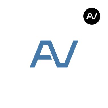 Letter AV Monogram Logo Design
