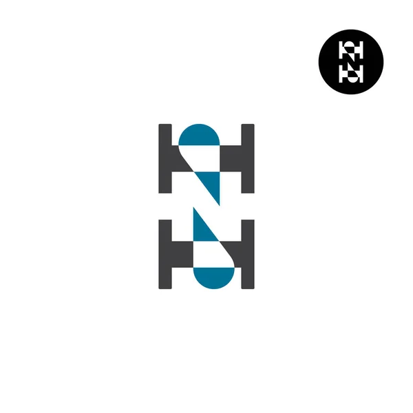 文字N配管管水ドロップロゴデザイン — ストックベクタ