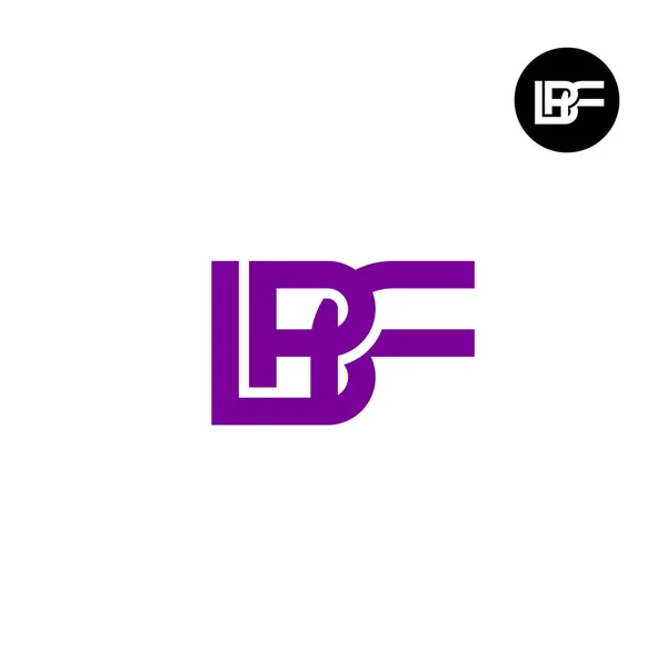 Lettre Bfp Bpf Monogram Logo Design — Image vectorielle