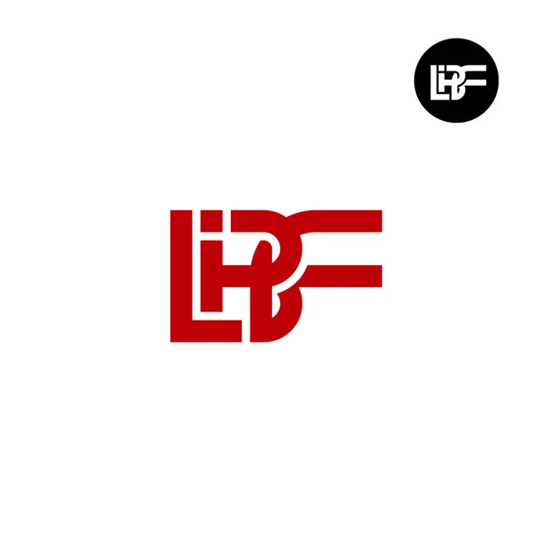 Lettre Bfi Bfip Bfpi Bipf Monogram Logo Design — Image vectorielle