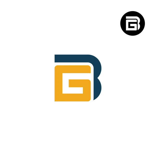 字母Bg Gb字母组合标志设计向量 — 图库矢量图片