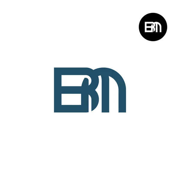 Brief Monogram Logo Design — Stockvector