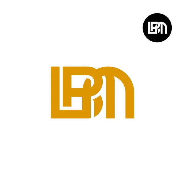 Lettre Bmp Bpm Monogram Logo Design — Image vectorielle
