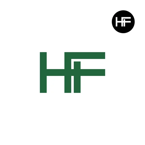 Harf Monogram Logo Tasarımı — Stok Vektör