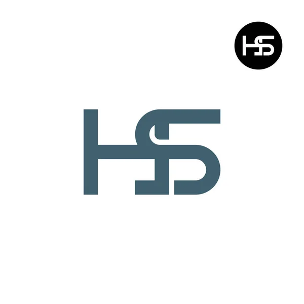 Monogram Harfi Logo Tasarımı — Stok Vektör