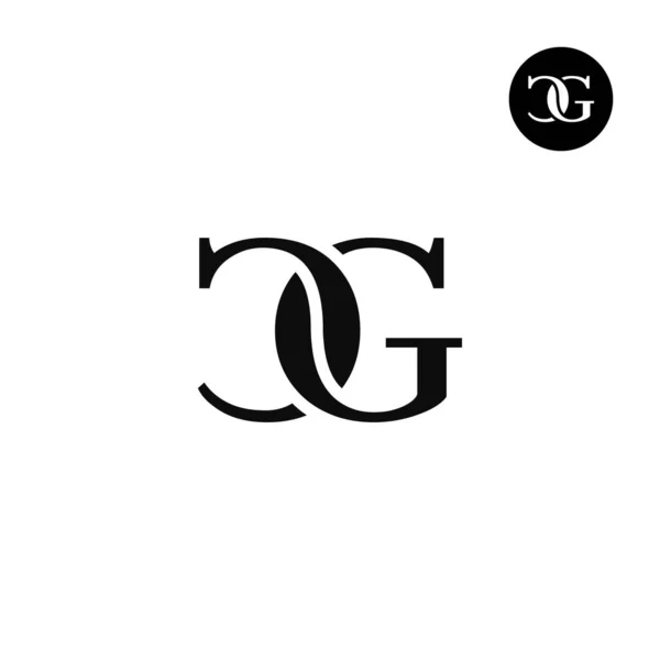 Lüks Modern Serif Harfi CG Monogram Logo Tasarımı