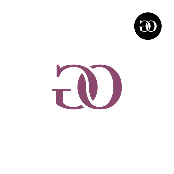 Luxo Modern Serif Carta Monograma Logo Design — Vetor de Stock