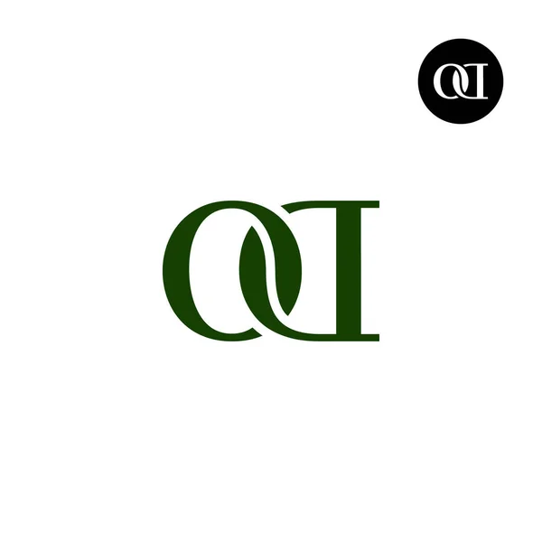 Luxury Modern Serif Letter Monogram Logo Design — Stock Vector