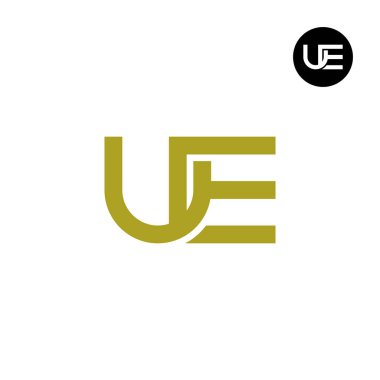 Harf UE Monogram Logo Tasarımı