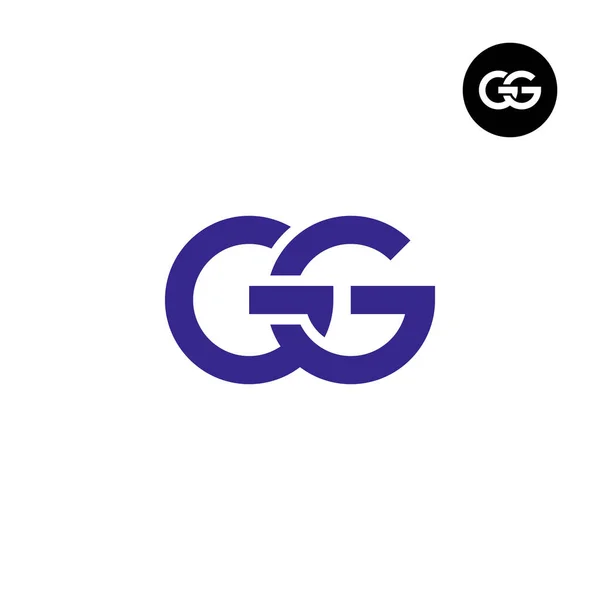Lettera Monogram Logo Design — Vettoriale Stock