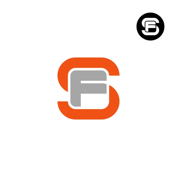 Carta Monograma Logo Design —  Vetores de Stock