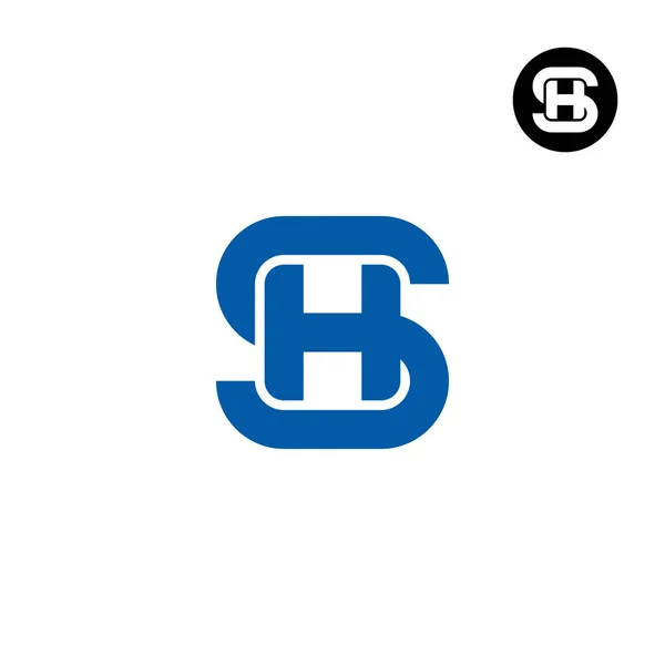 Bokstav Monogram Logotyp Design — Stock vektor
