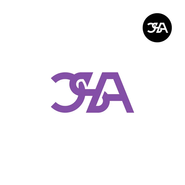 Lettre Csa Monogram Logo Design — Image vectorielle