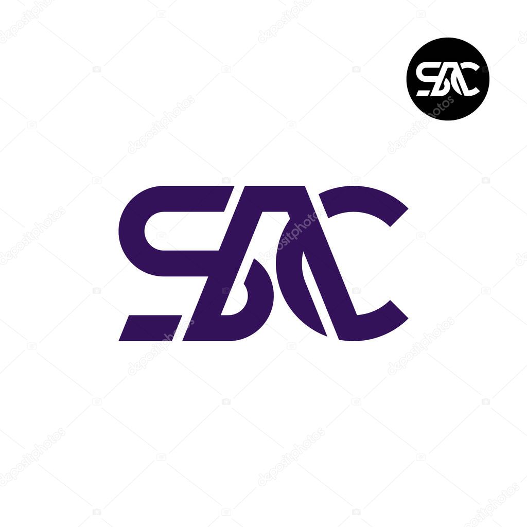 Letter SAC Monogram Logo Design