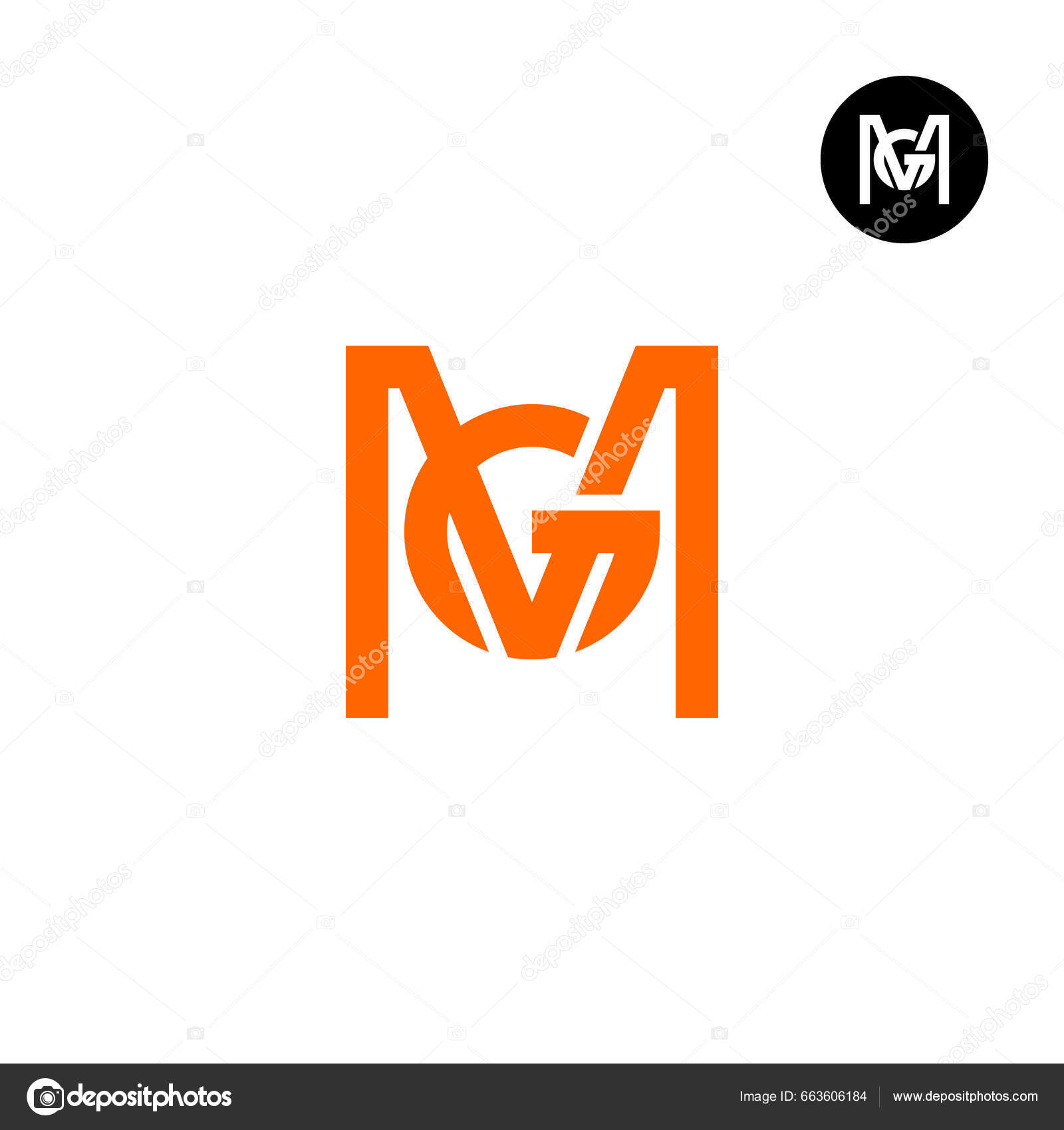Letter Monogram Logo Design Stock Vector by ©RajifStock 663606184
