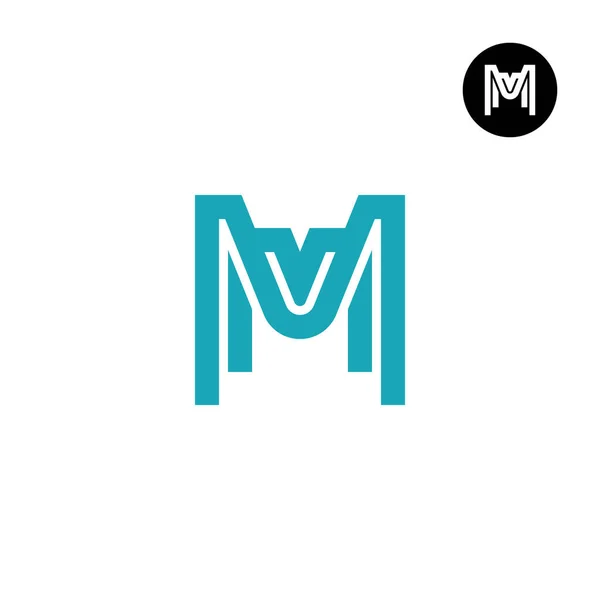 Carta Monogram Logo Design — Vetor de Stock