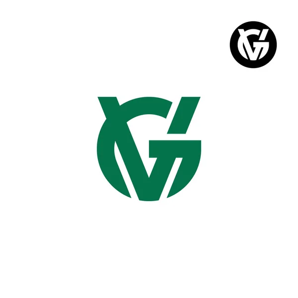 Bokstaven Monogram Logotyp Design — Stock vektor