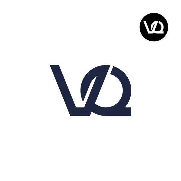 Lettera Monogramma Logo Design — Vettoriale Stock