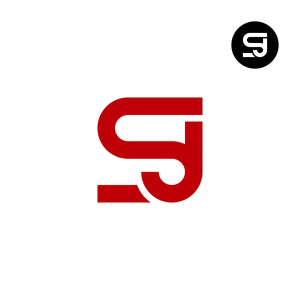 字母Sj字母组合标志设计 — 图库矢量图片