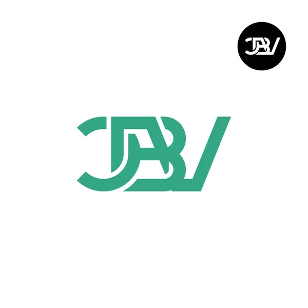 Bokstav Cbv Monogram Logotyp Design — Stock vektor