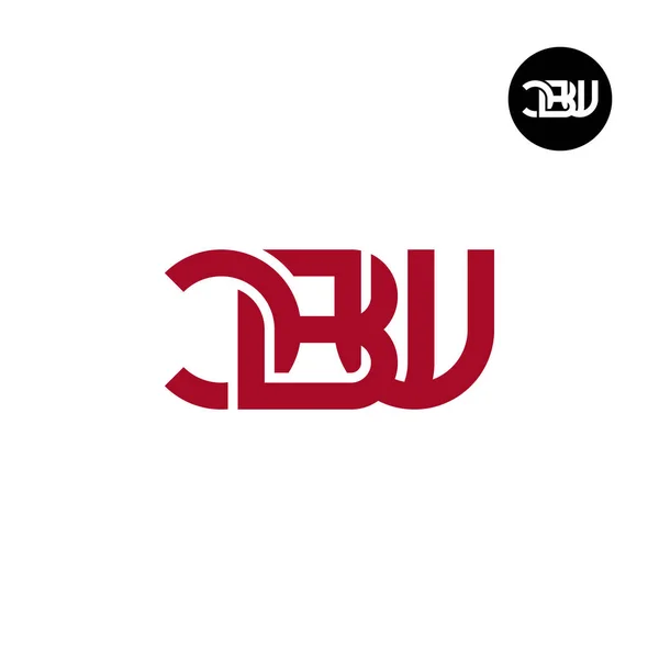 Carta Projeto Logotipo Monograma Cbw —  Vetores de Stock