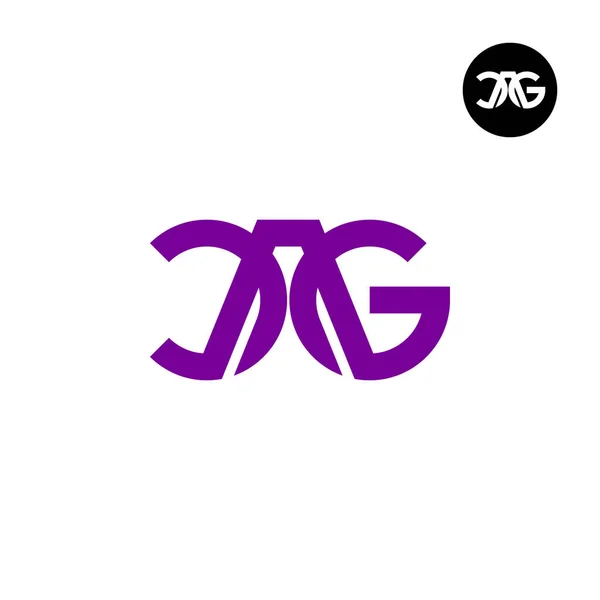 Cag Monogram Logo Design — 스톡 벡터