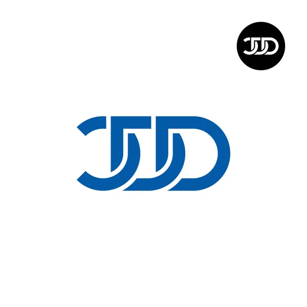 Carta Projeto Logotipo Monograma Cdd — Vetor de Stock