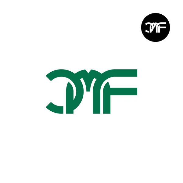 Lettre Cmf Monogram Logo Design — Image vectorielle