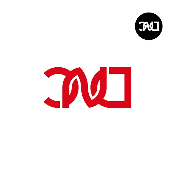 Cnd Monogram Logo Design — ストックベクタ