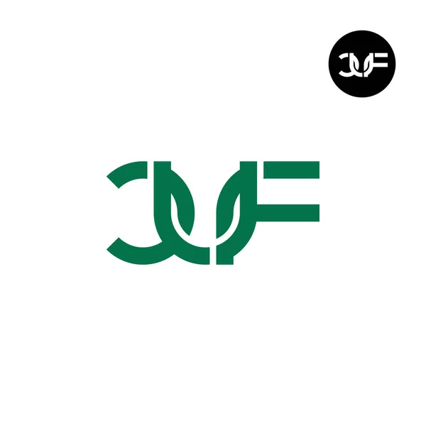 Lettre Cuf Monogram Logo Design — Image vectorielle