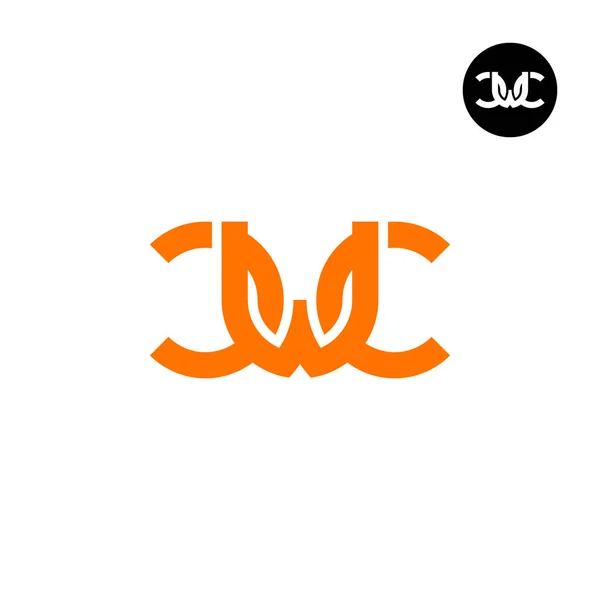 Rancangan Logo Monogram Cwc - Stok Vektor