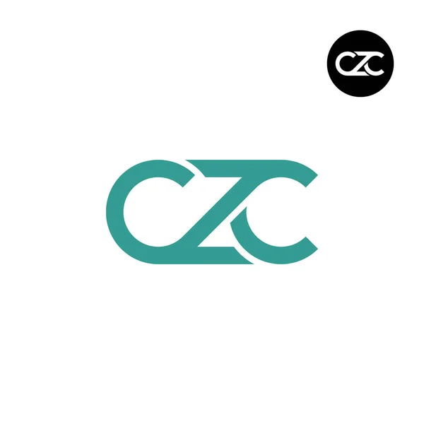 Літера Czc Монограма Дизайн Логотипу — стоковий вектор