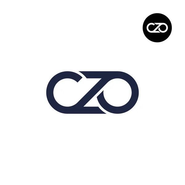 Літера Сзо Монограма Дизайн Логотипу — стоковий вектор