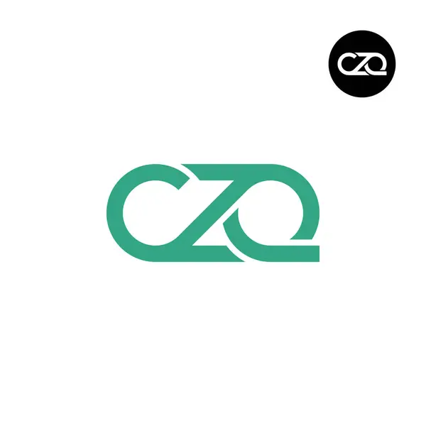 Lettre Czq Monogram Logo Design — Image vectorielle