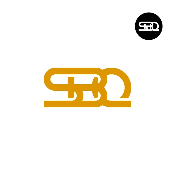 字母Sbq简写标志设计 — 图库矢量图片