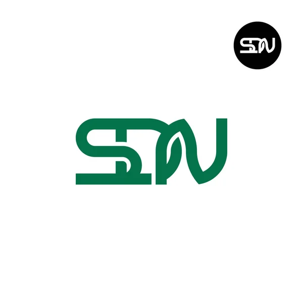 Lettre Sdn Monogram Logo Design — Image vectorielle