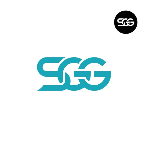 Letter Sgg Monogram Logo Design — Stock Vector