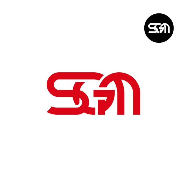 Bogstavet Sgm Monogram Logo Design – Stock-vektor