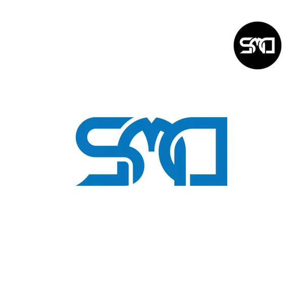 Lettre Smd Monogram Logo Design — Image vectorielle