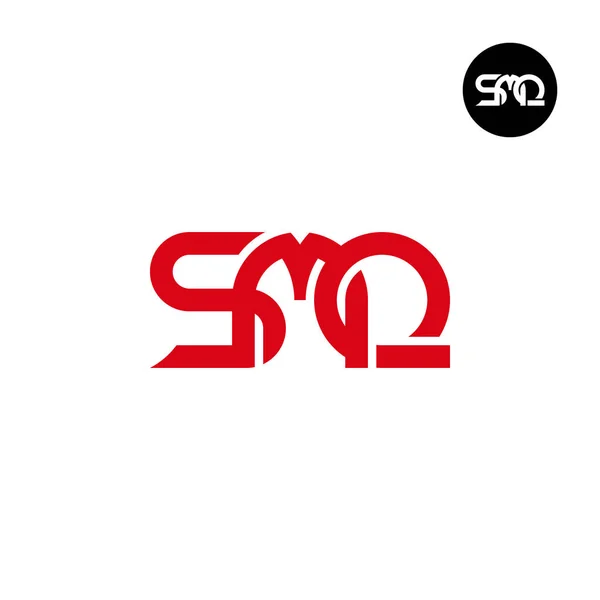 Lettre Smq Monogram Logo Design — Image vectorielle