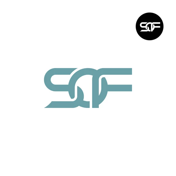 Bogstavet Sof Monogram Logo Design – Stock-vektor