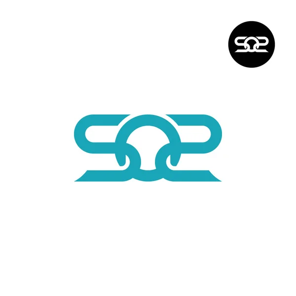 字母Soz So2主题图标志设计 — 图库矢量图片