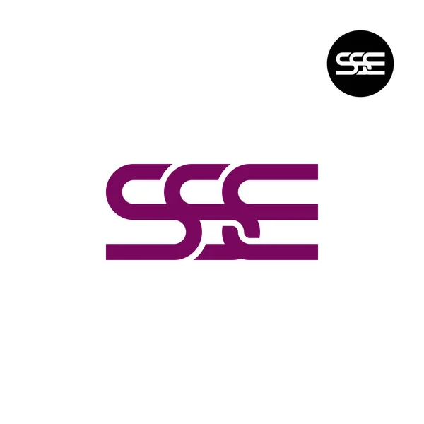 Lettre Sse Monogram Logo Design — Image vectorielle