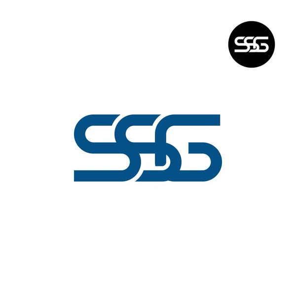 Lettre Ssg Monogram Logo Design — Image vectorielle