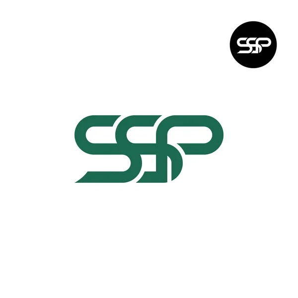 Lettre Ssp Monogram Logo Design — Image vectorielle