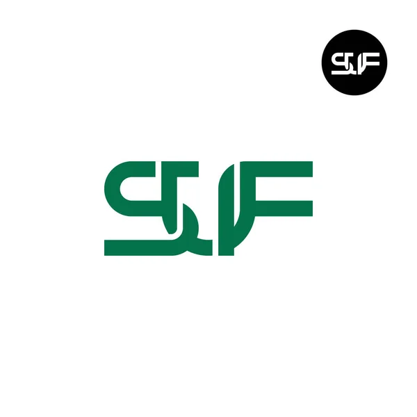 Bogstavet Suf Monogram Logo Design – Stock-vektor