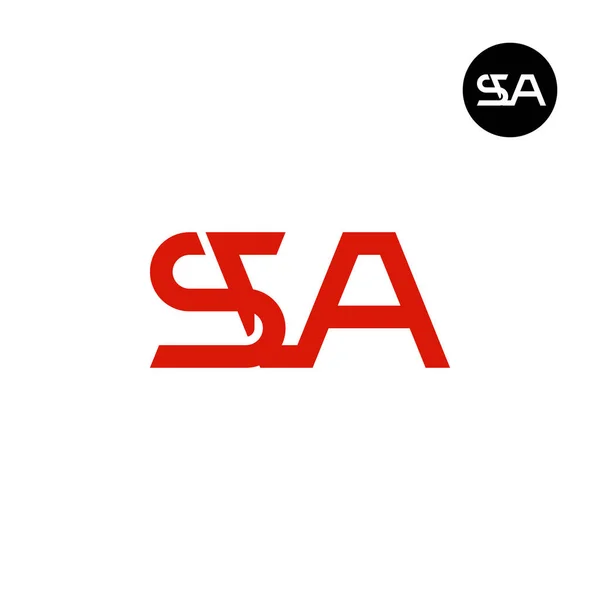 Lettre Sva Monogram Logo Design — Image vectorielle